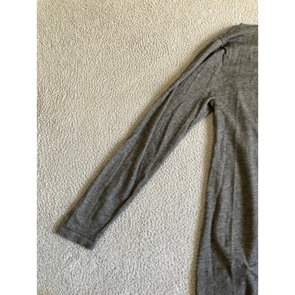 Eileen Fisher Sweater Medium Wool Alpaca Pullover Light Round Neck Gray Minimal - Picture 6 of 14